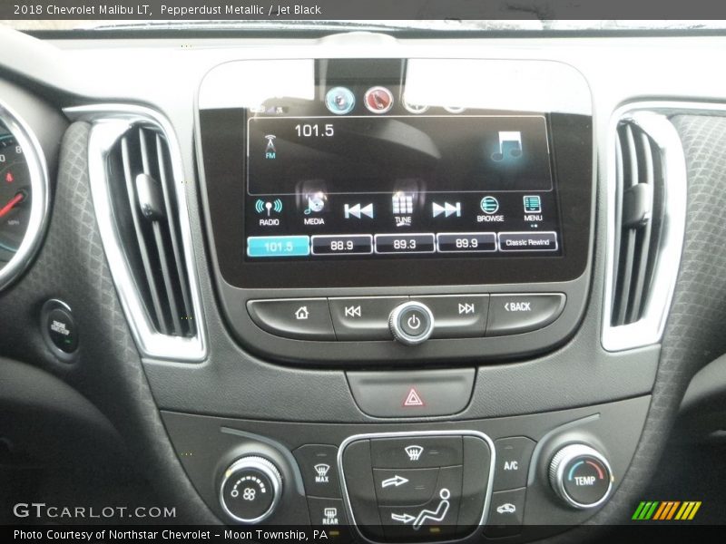 Pepperdust Metallic / Jet Black 2018 Chevrolet Malibu LT