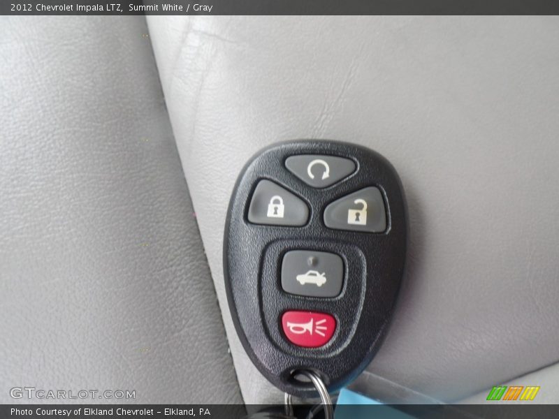 Summit White / Gray 2012 Chevrolet Impala LTZ