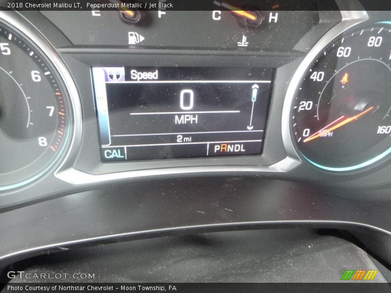 Pepperdust Metallic / Jet Black 2018 Chevrolet Malibu LT