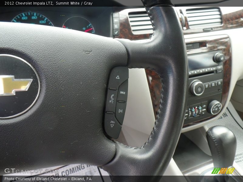 Summit White / Gray 2012 Chevrolet Impala LTZ