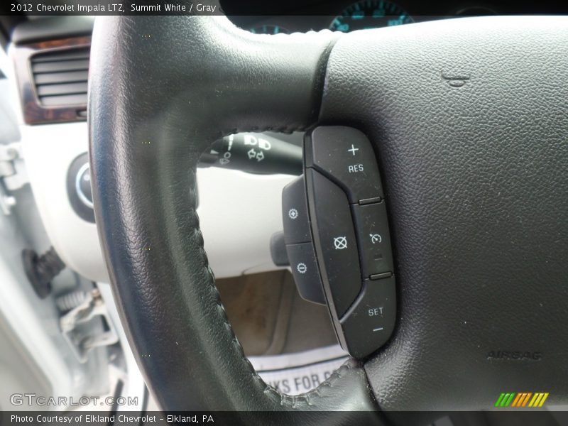 Summit White / Gray 2012 Chevrolet Impala LTZ