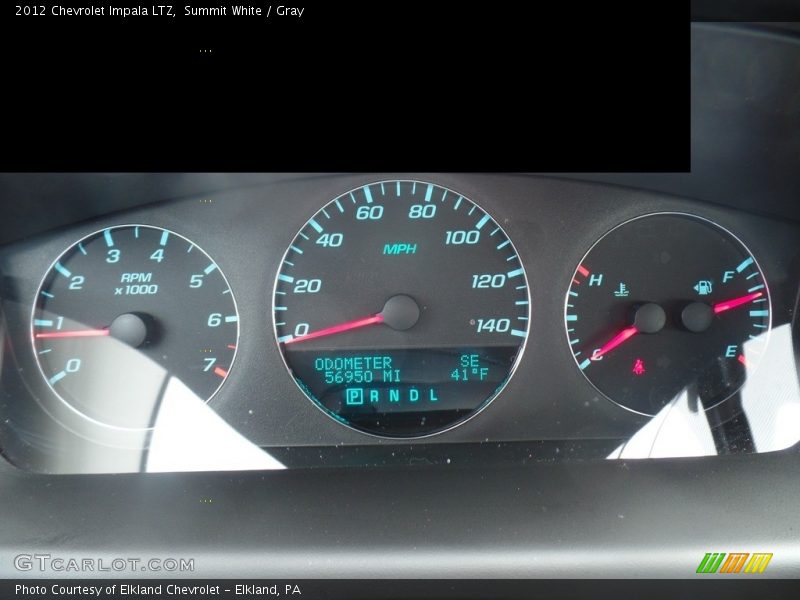 Summit White / Gray 2012 Chevrolet Impala LTZ
