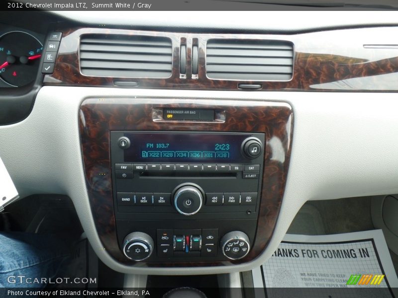 Summit White / Gray 2012 Chevrolet Impala LTZ