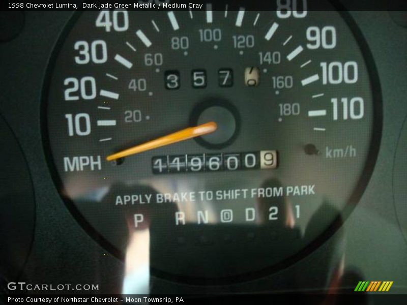 Dark Jade Green Metallic / Medium Gray 1998 Chevrolet Lumina