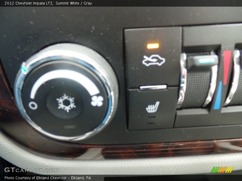 Summit White / Gray 2012 Chevrolet Impala LTZ