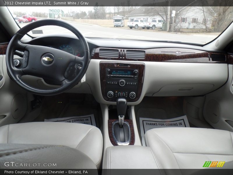 Summit White / Gray 2012 Chevrolet Impala LTZ