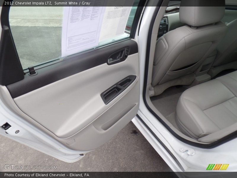 Summit White / Gray 2012 Chevrolet Impala LTZ
