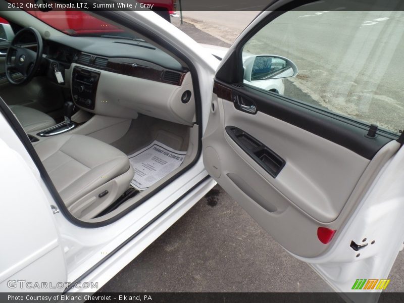 Summit White / Gray 2012 Chevrolet Impala LTZ