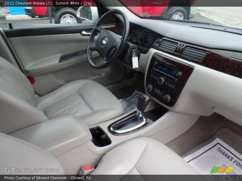 Summit White / Gray 2012 Chevrolet Impala LTZ