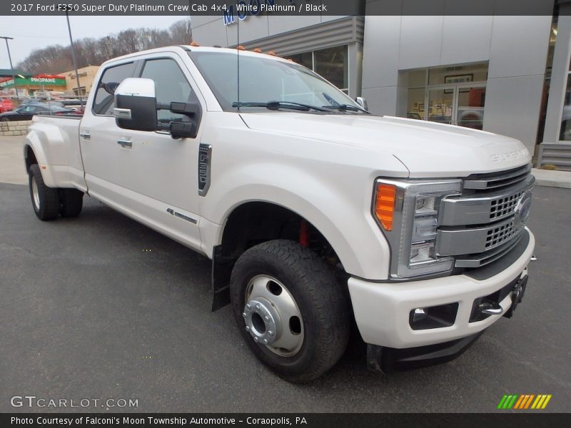 White Platinum / Black 2017 Ford F350 Super Duty Platinum Crew Cab 4x4