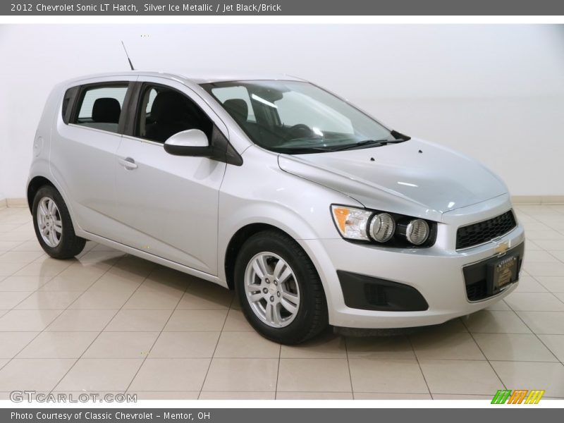 Silver Ice Metallic / Jet Black/Brick 2012 Chevrolet Sonic LT Hatch