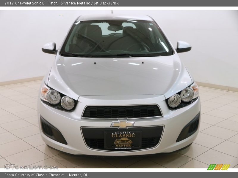 Silver Ice Metallic / Jet Black/Brick 2012 Chevrolet Sonic LT Hatch