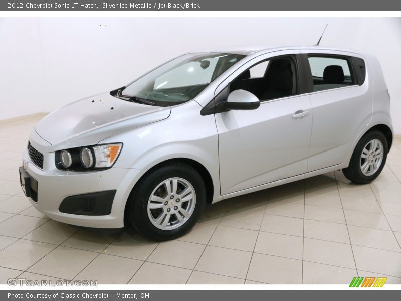 Silver Ice Metallic / Jet Black/Brick 2012 Chevrolet Sonic LT Hatch