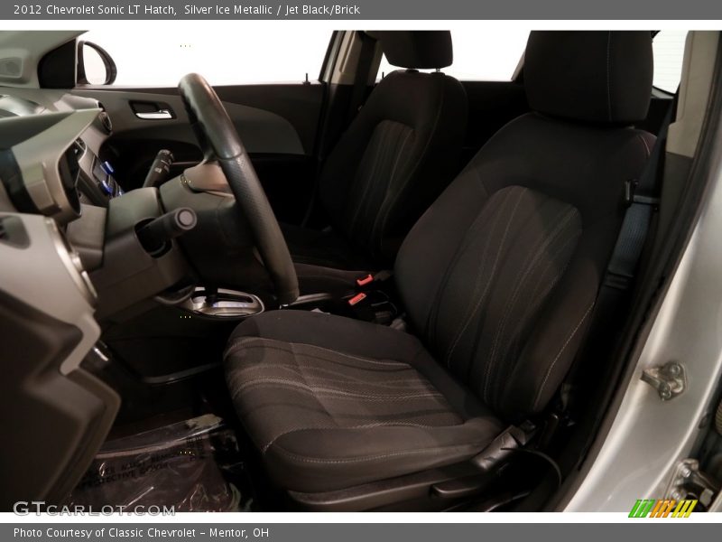 Silver Ice Metallic / Jet Black/Brick 2012 Chevrolet Sonic LT Hatch