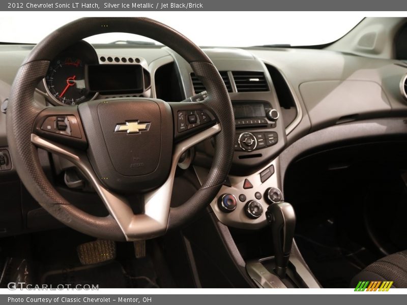 Silver Ice Metallic / Jet Black/Brick 2012 Chevrolet Sonic LT Hatch
