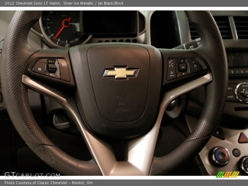 Silver Ice Metallic / Jet Black/Brick 2012 Chevrolet Sonic LT Hatch