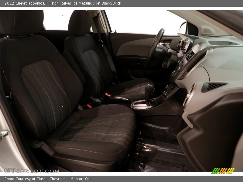 Silver Ice Metallic / Jet Black/Brick 2012 Chevrolet Sonic LT Hatch
