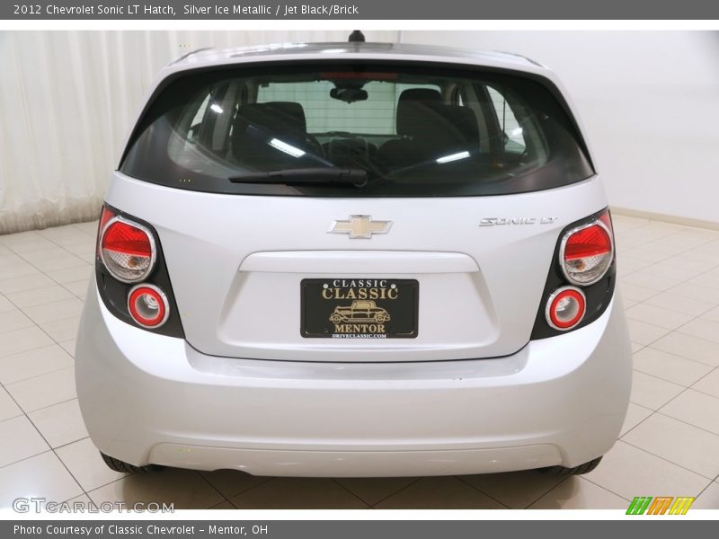 Silver Ice Metallic / Jet Black/Brick 2012 Chevrolet Sonic LT Hatch