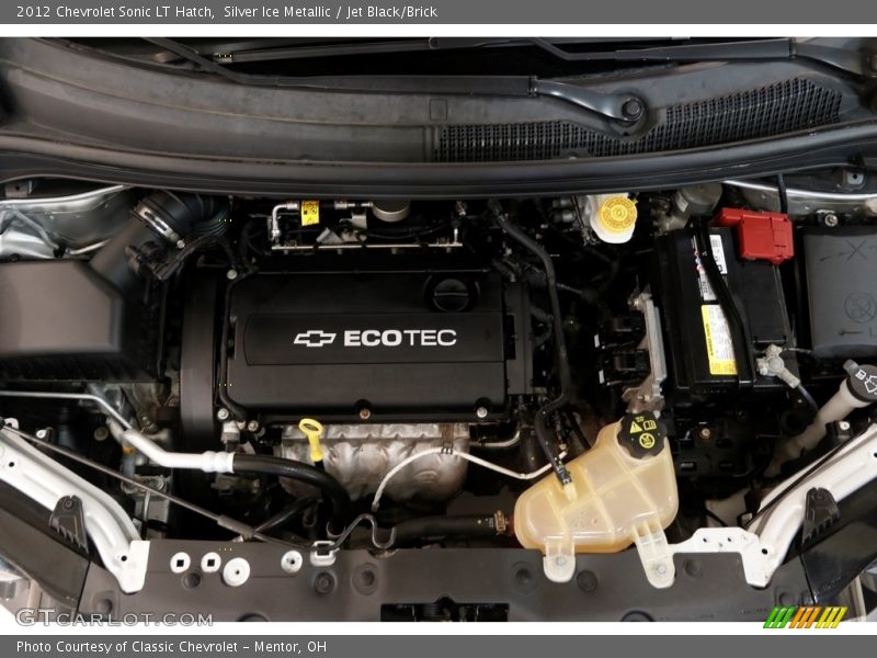 Silver Ice Metallic / Jet Black/Brick 2012 Chevrolet Sonic LT Hatch