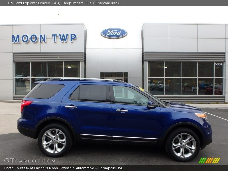 Deep Impact Blue / Charcoal Black 2015 Ford Explorer Limited 4WD