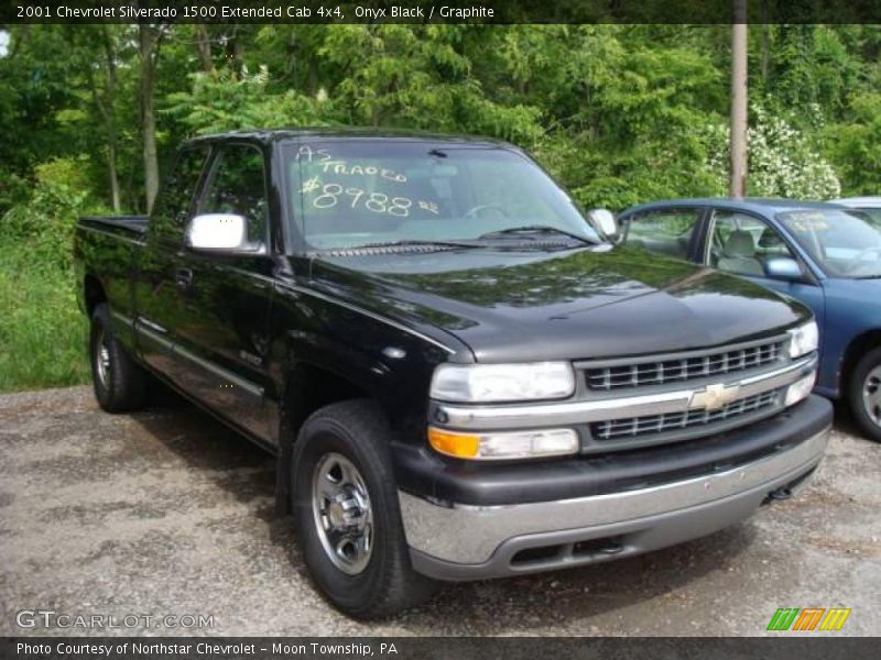 Onyx Black / Graphite 2001 Chevrolet Silverado 1500 Extended Cab 4x4
