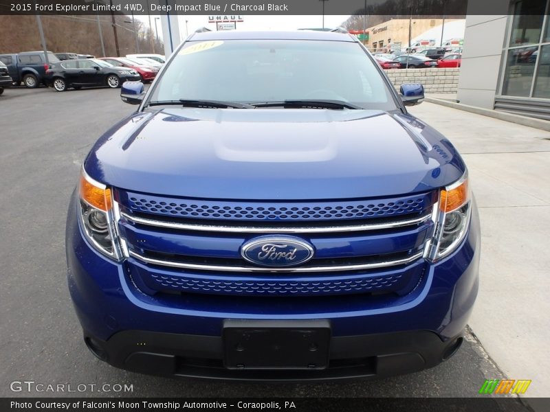 Deep Impact Blue / Charcoal Black 2015 Ford Explorer Limited 4WD