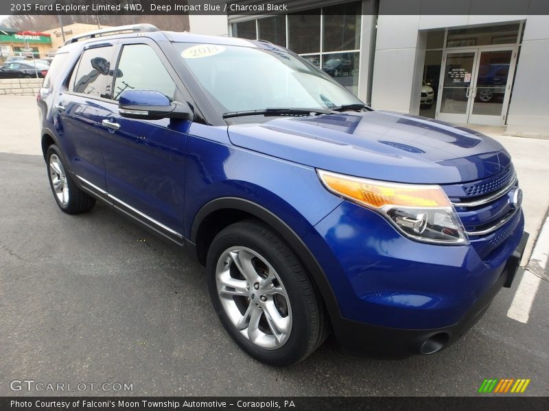 Deep Impact Blue / Charcoal Black 2015 Ford Explorer Limited 4WD