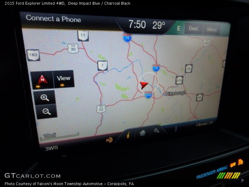Deep Impact Blue / Charcoal Black 2015 Ford Explorer Limited 4WD