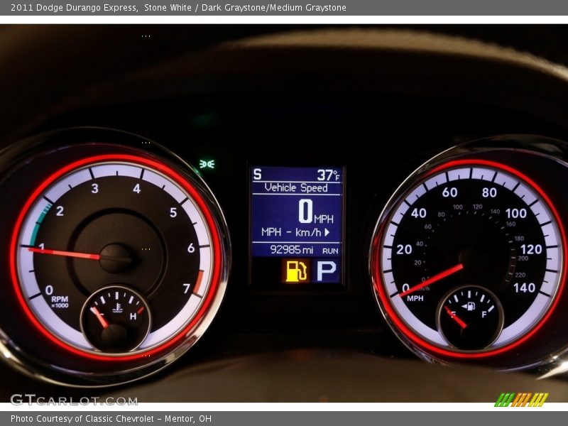 Stone White / Dark Graystone/Medium Graystone 2011 Dodge Durango Express