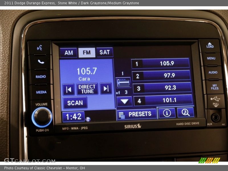 Stone White / Dark Graystone/Medium Graystone 2011 Dodge Durango Express