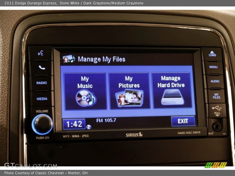 Stone White / Dark Graystone/Medium Graystone 2011 Dodge Durango Express