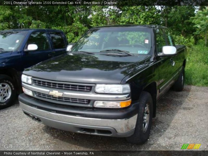 Onyx Black / Graphite 2001 Chevrolet Silverado 1500 Extended Cab 4x4