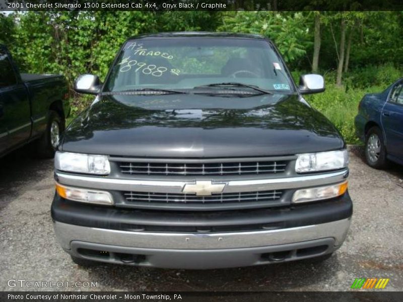 Onyx Black / Graphite 2001 Chevrolet Silverado 1500 Extended Cab 4x4