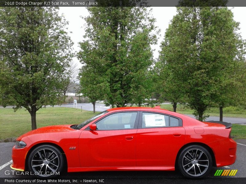 Torred / Black 2018 Dodge Charger R/T Scat Pack