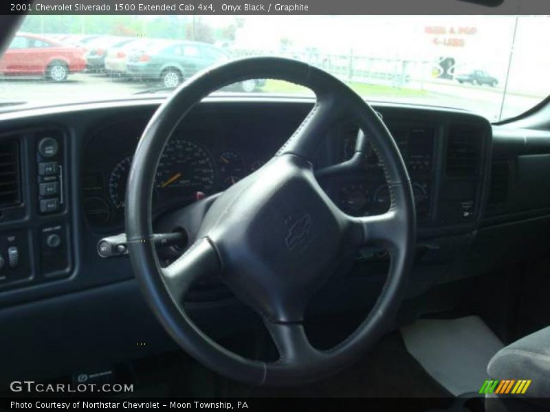 Onyx Black / Graphite 2001 Chevrolet Silverado 1500 Extended Cab 4x4