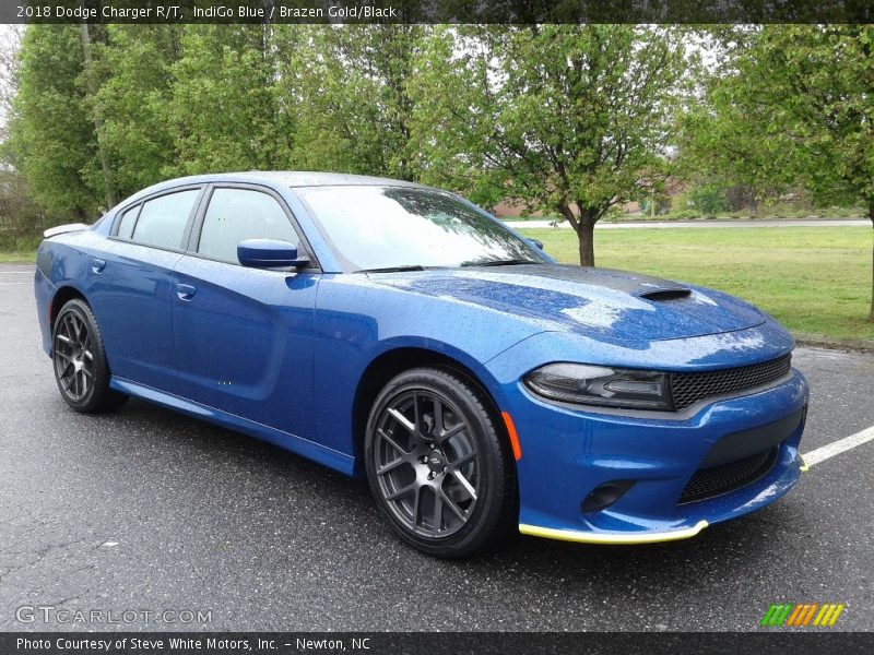 IndiGo Blue / Brazen Gold/Black 2018 Dodge Charger R/T