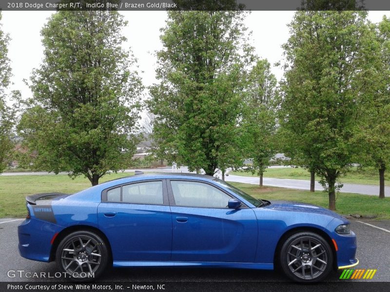 IndiGo Blue / Brazen Gold/Black 2018 Dodge Charger R/T