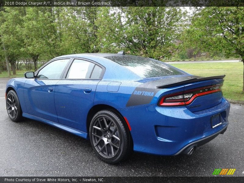IndiGo Blue / Brazen Gold/Black 2018 Dodge Charger R/T
