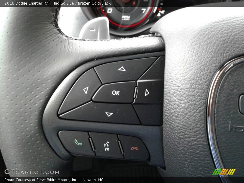 IndiGo Blue / Brazen Gold/Black 2018 Dodge Charger R/T
