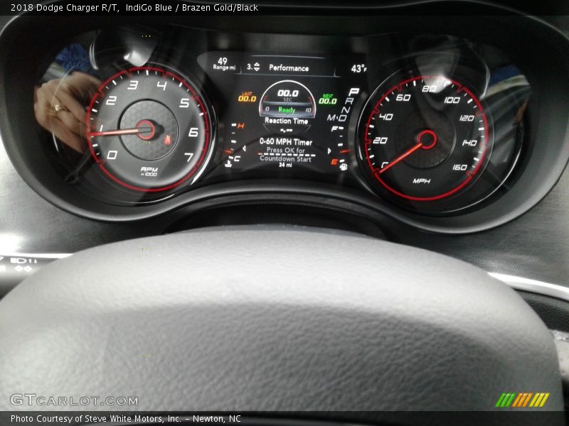 IndiGo Blue / Brazen Gold/Black 2018 Dodge Charger R/T