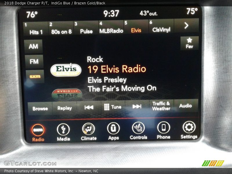 IndiGo Blue / Brazen Gold/Black 2018 Dodge Charger R/T