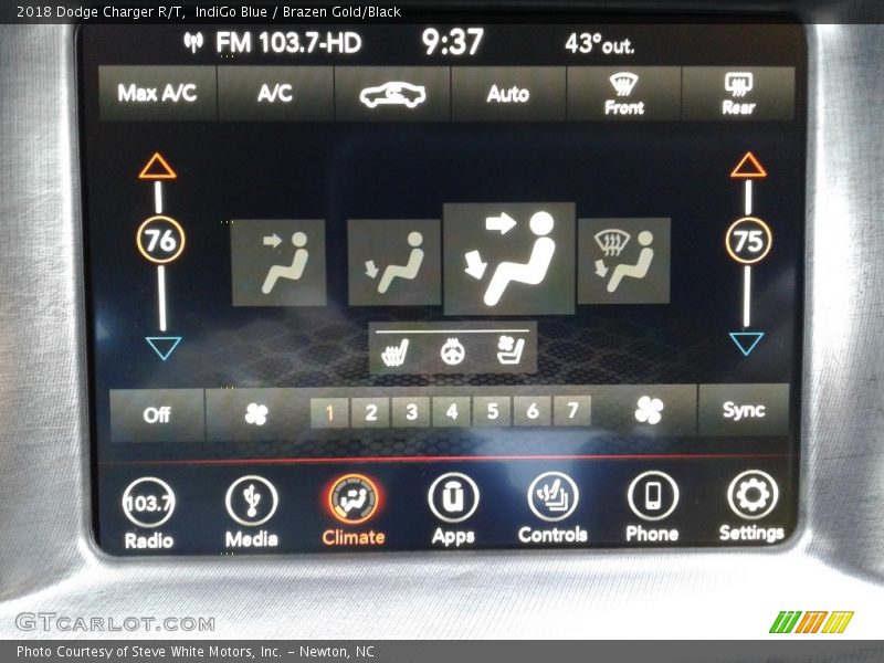 IndiGo Blue / Brazen Gold/Black 2018 Dodge Charger R/T