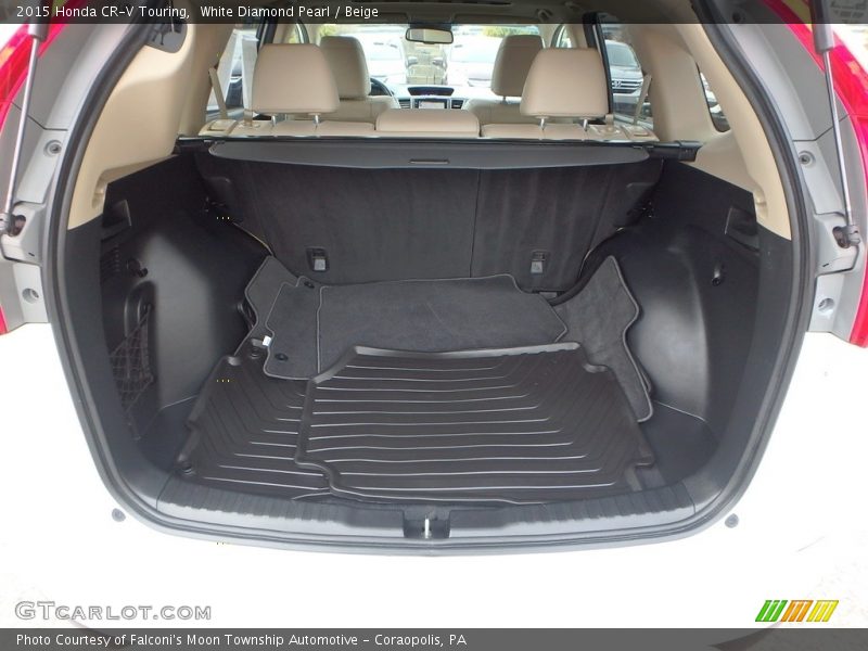 White Diamond Pearl / Beige 2015 Honda CR-V Touring
