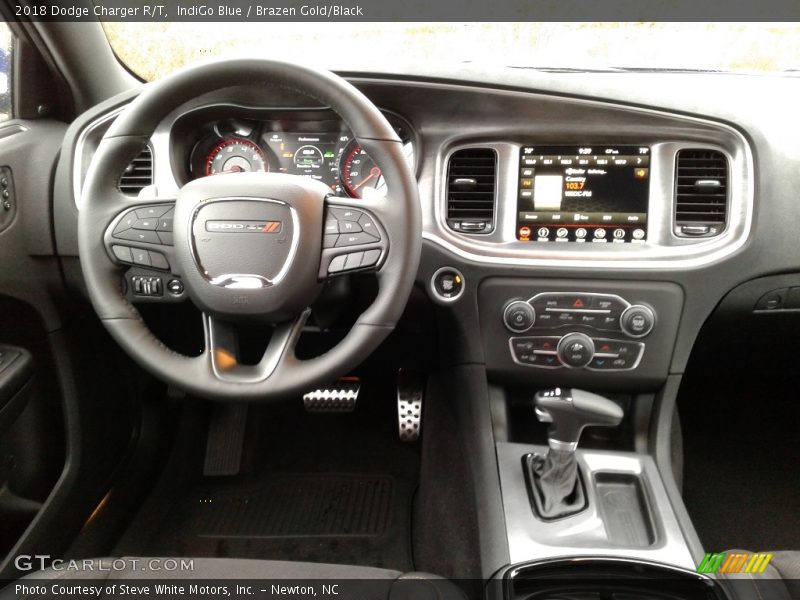 IndiGo Blue / Brazen Gold/Black 2018 Dodge Charger R/T