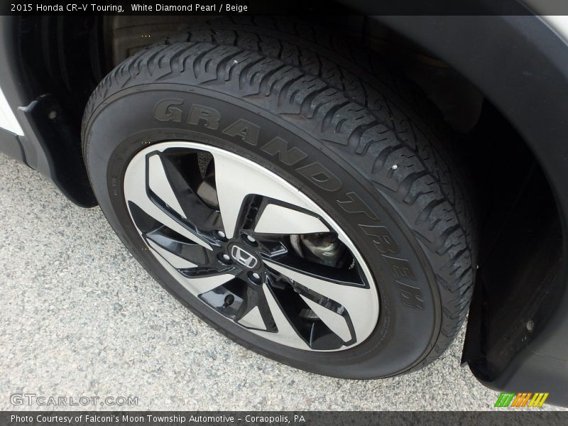 White Diamond Pearl / Beige 2015 Honda CR-V Touring