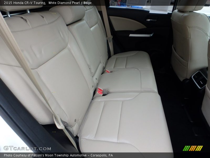 White Diamond Pearl / Beige 2015 Honda CR-V Touring