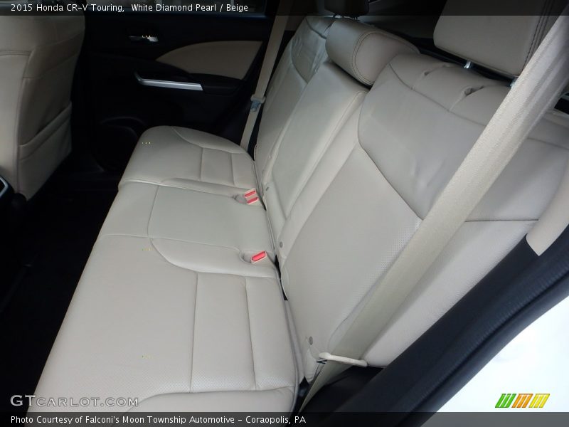 White Diamond Pearl / Beige 2015 Honda CR-V Touring