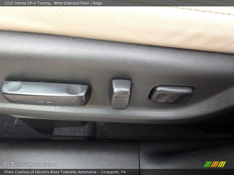 White Diamond Pearl / Beige 2015 Honda CR-V Touring