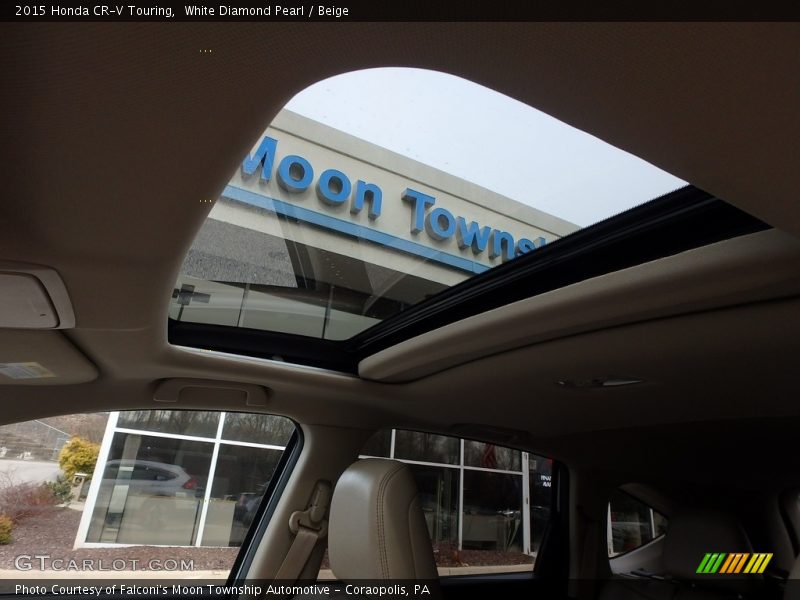 White Diamond Pearl / Beige 2015 Honda CR-V Touring