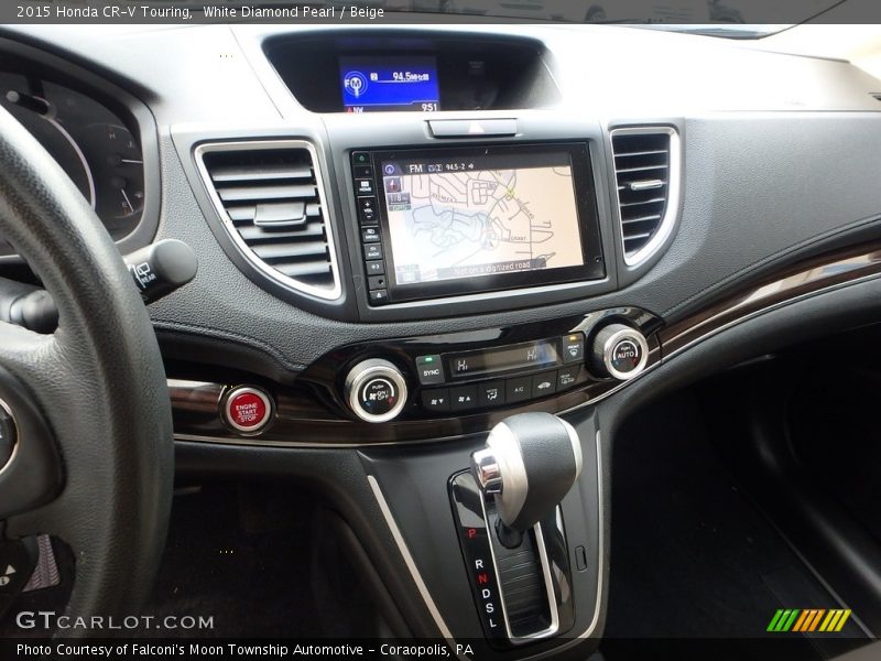 White Diamond Pearl / Beige 2015 Honda CR-V Touring